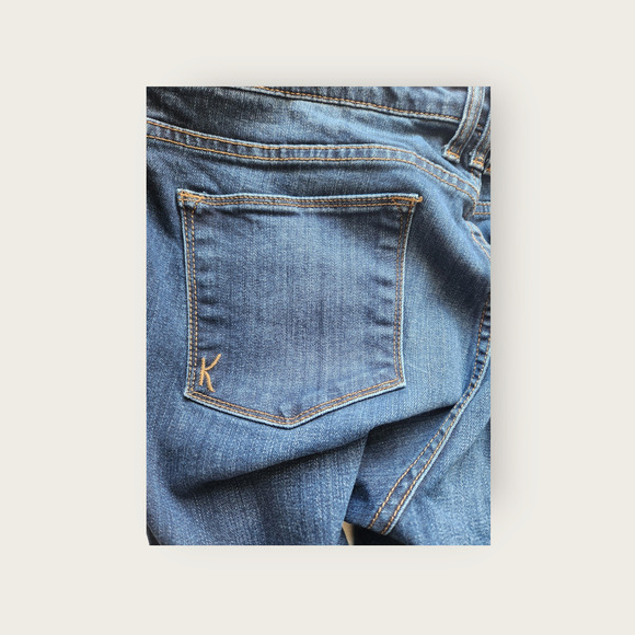 Kut from the Kloth Kay Boyfriend Straight Dark Wash Womens Jeans Size 16 - Picture 6 of 8